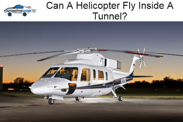 Helicopter Fly Inside A Tunnel