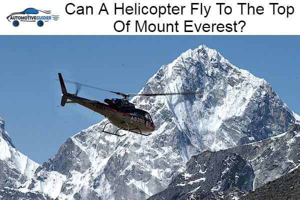 Helicopter Fly To The Top Of Mount Everest